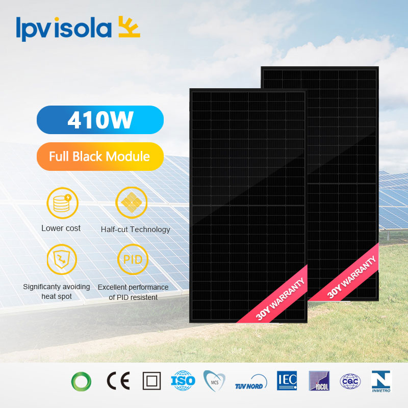 Features and considerations regarding full black solar modules